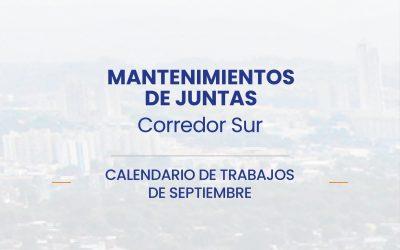 Mantenimiento de Juntas Corredor Sur